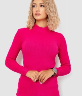 Кофта женская однотонная базовая, цвет розовый, 244R2032