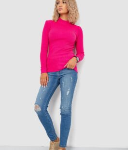 Кофта женская однотонная базовая, цвет розовый, 244R2032
