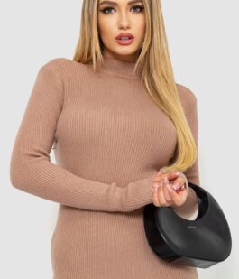 Кофта женская однотонная базовая, цвет темно-бежевый, 244R2032