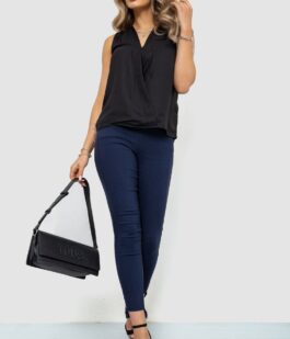 Блуза без рукавов шифон, цвет черный, 244R061