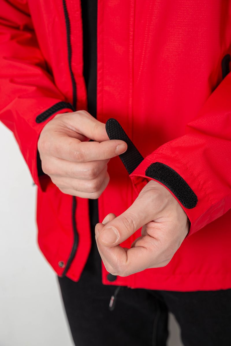 Куртка мужская демисезонная с капюшоном, цвет красный, 244RL-2515AL — изображение 6