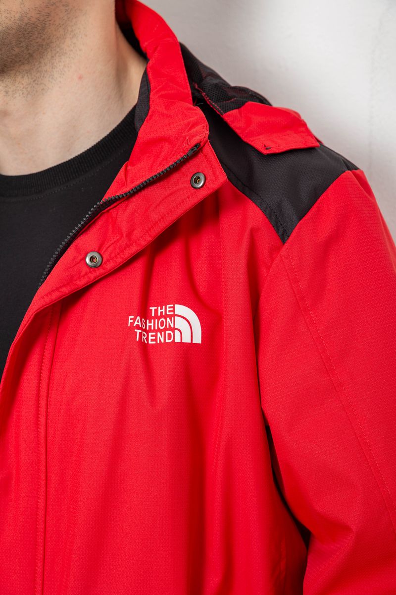 Куртка мужская демисезонная с капюшоном, цвет красный, 244RL-2515AL — изображение 7