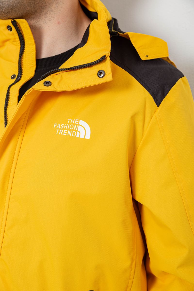 Куртка мужская демисезонная с капюшоном, цвет желтый, 244RL-2515AL — изображение 7