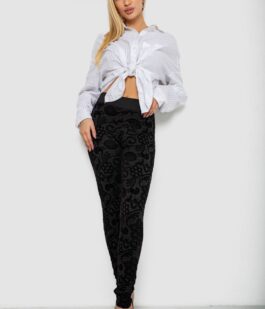 Лосины однотонные, цвет черный, 238R327-2