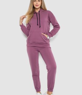 Спорт костюм женский на флисе, цвет сливовый, 241R1530