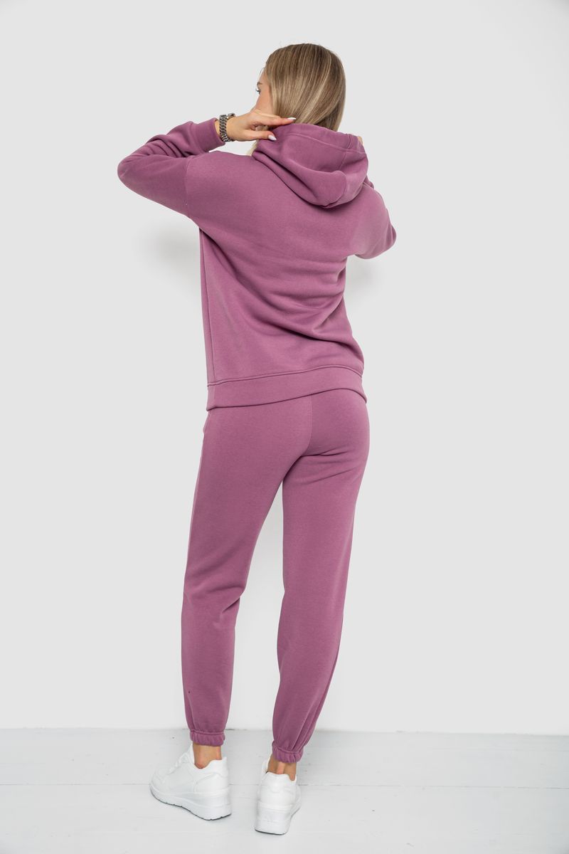 Спорт костюм женский на флисе, цвет сливовый, 241R1530 — изображение 4