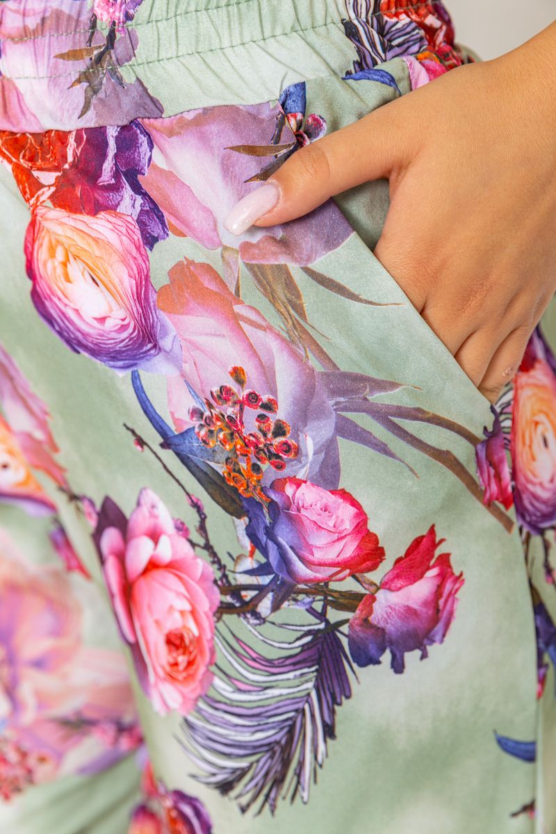 Брюки женские, цвет оливковый, 172R073 — изображение 5