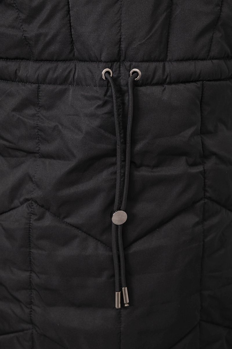 Куртка женская двусторонняя зимняя, цвет черный, 244R24115 — изображение 5