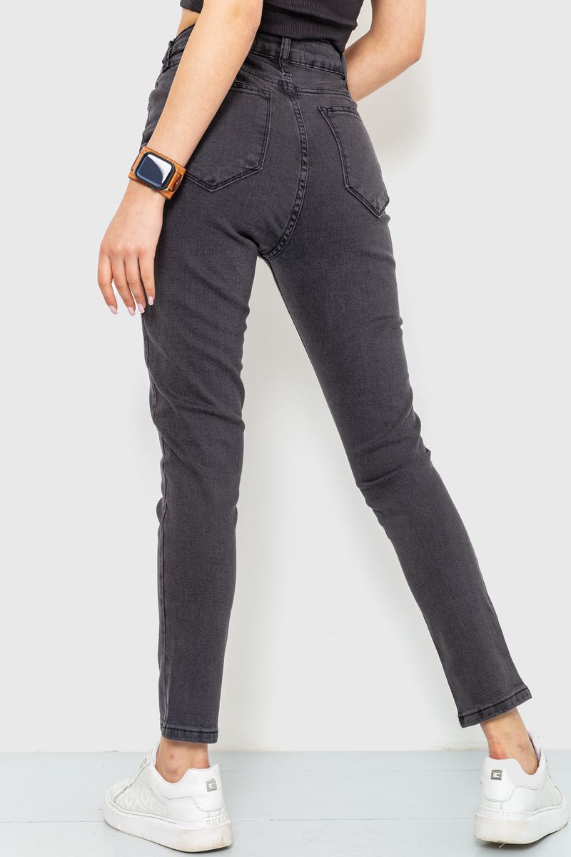 Джинсы женские skinny, цвет темно-серый, 186R0029 — изображение 4