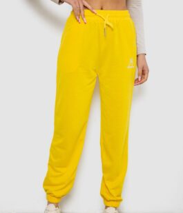 Спортивные штаны женские, цвет желтый, 238RJH019