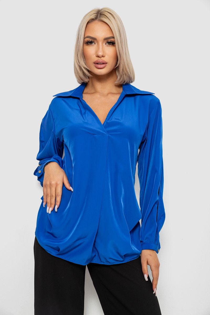 Блуза однотонная