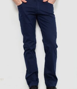 Брюки мужские, цвет темно-синий, 182R2041