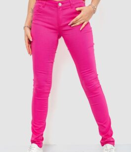 Брюки женские однотонные, цвет розовый, 244R089