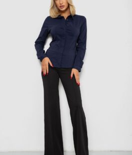 Блуза классическая, цвет синий, 230R08-2