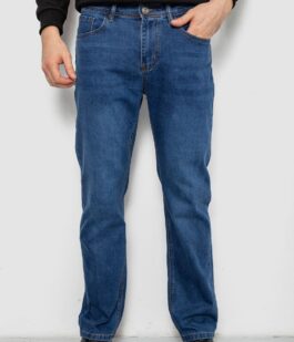 Джинсы мужские прямого кроя, цвет синий, 244R9909