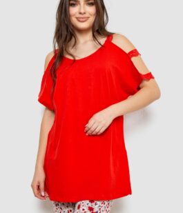 Пижама женская с принтом, цвет красный, 243R1602-018