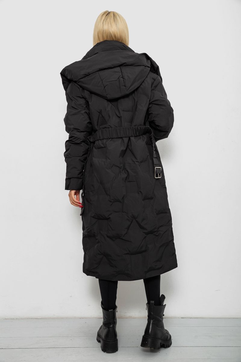 Куртка женская зимняя, цвет черный, 244R5609 — изображение 4