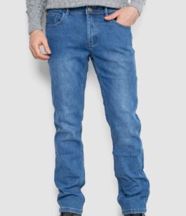 Джинсы мужские на флисе, цвет джинс, 254R2407