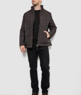 Куртка мужская демисезонная, цвет темно-коричневый, 244RD114