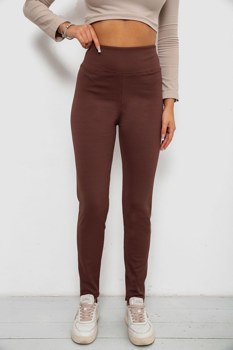 Лосины в рубчик на флисе