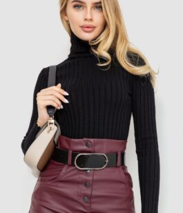 Гольф женский однотонный, цвет черный, 204R043