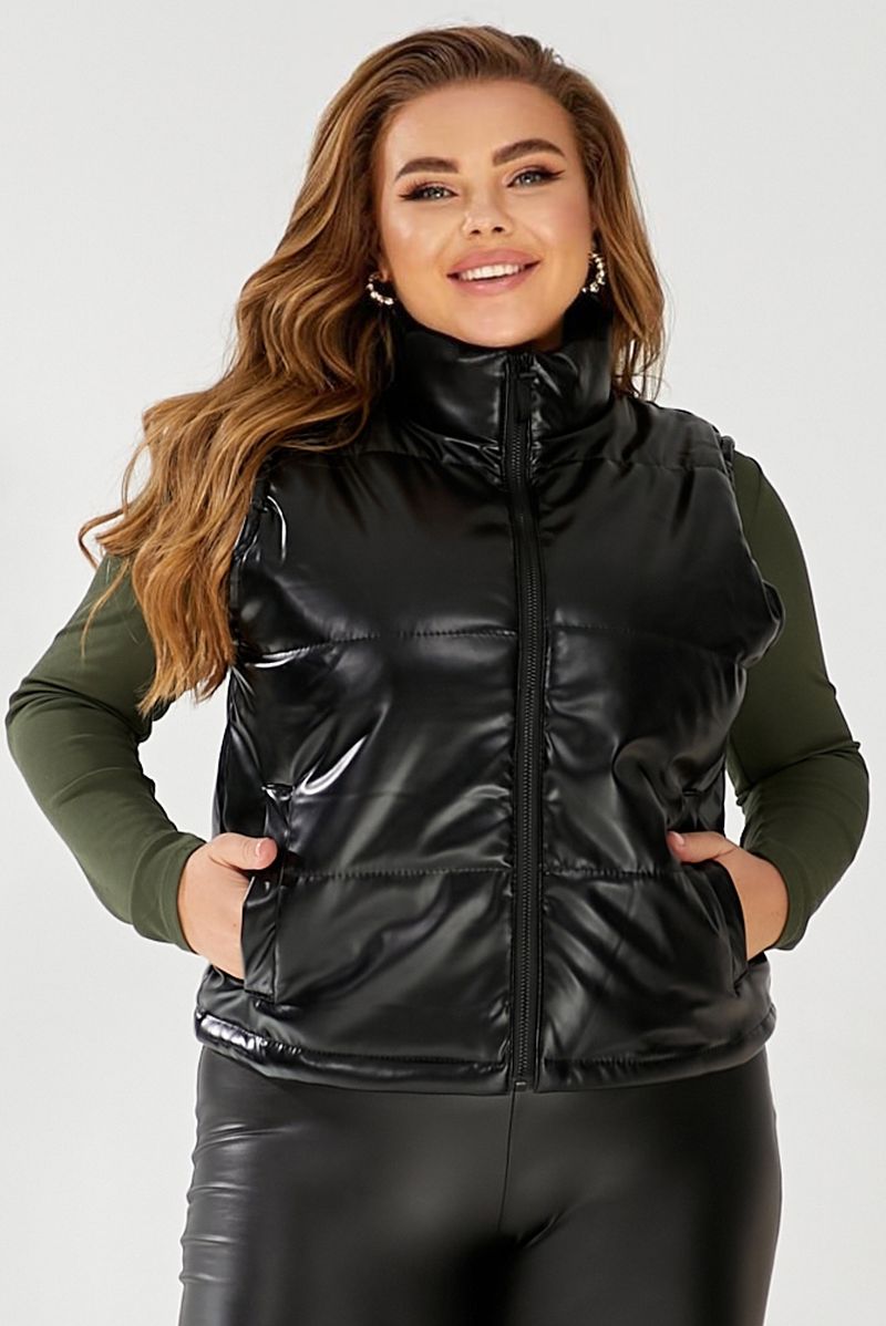 Жилет женский демисезонный экокожа