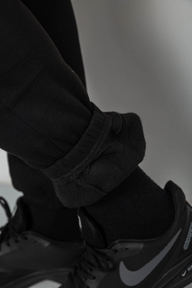 Спортивные штаны мужские на флисе, цвет черный, 129RA9997 — изображение 7