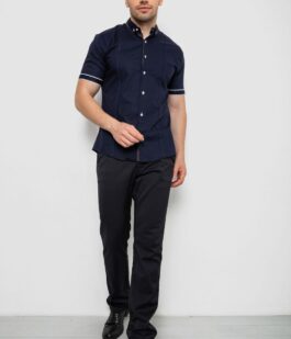 Рубашка мужская 214R7007, цвет Синий