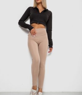 Лосины однотонные, цвет бежевый, 238R57308