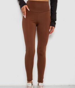 Лосины однотонные, цвет коричневый, 238R57308