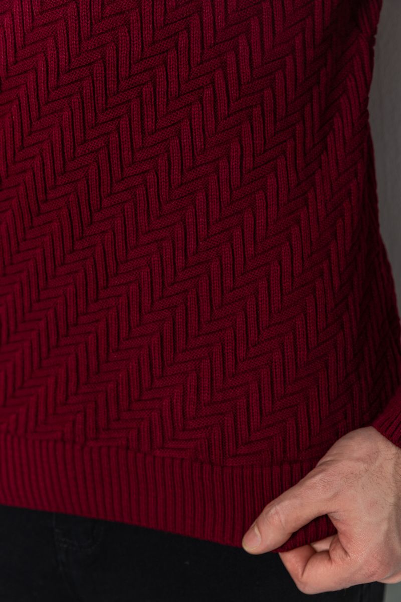 Гольф мужской, цвет бордовый, 161R696 — изображение 5