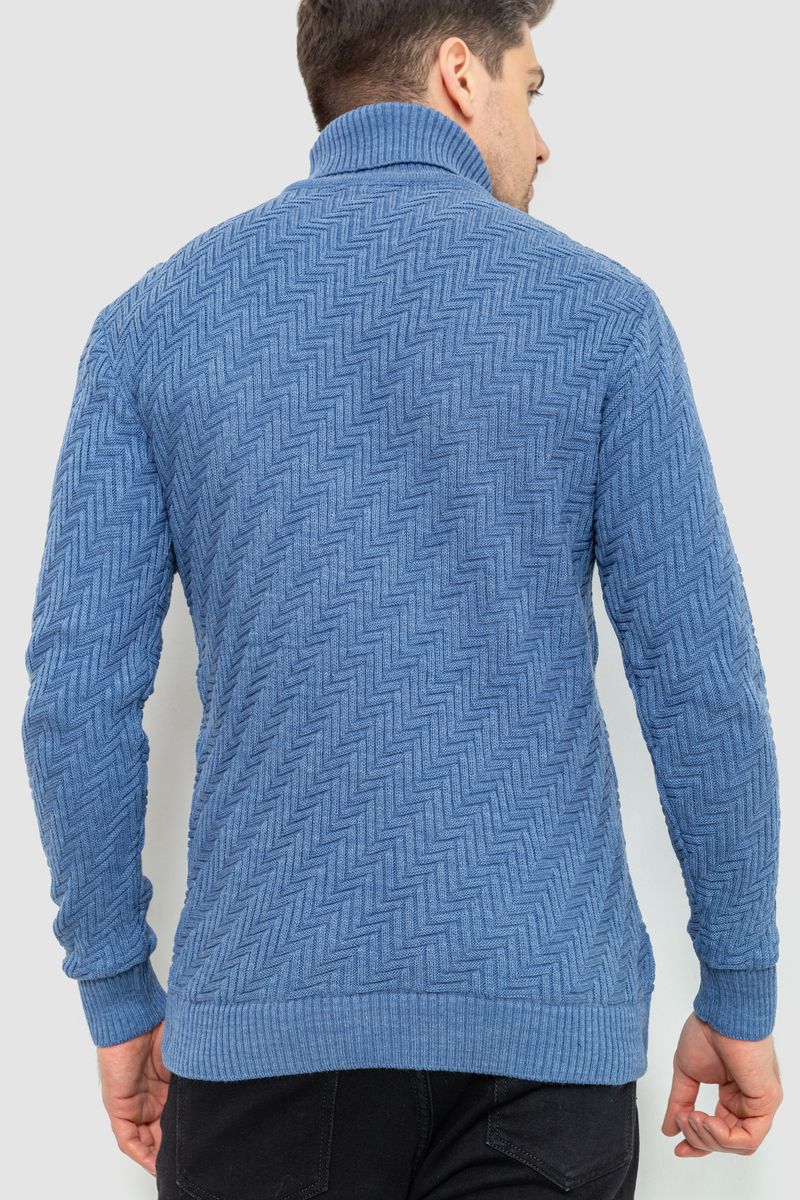 Гольф мужской, цвет джинс, 161R696 — изображение 4