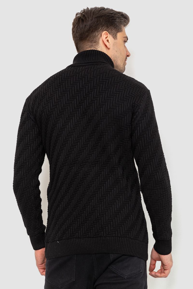 Гольф мужской, цвет черный, 161R696 — изображение 4