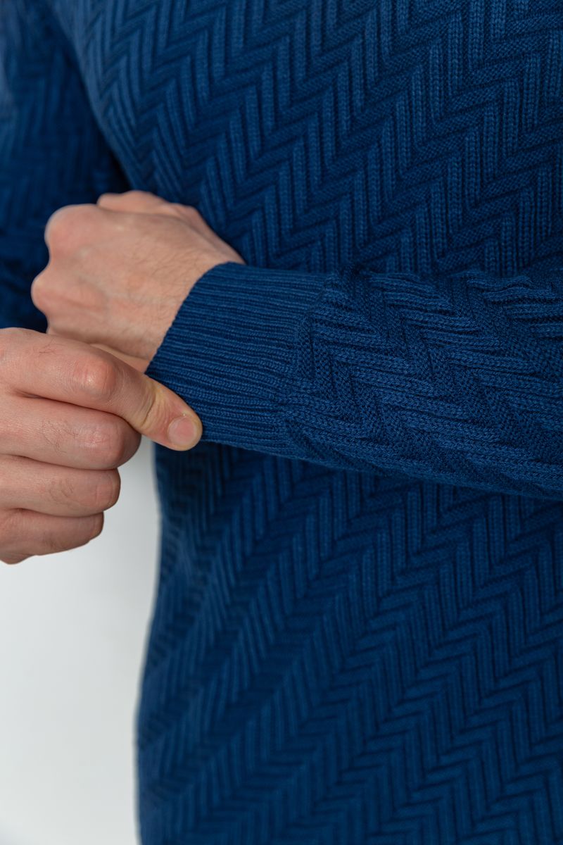 Гольф мужской, цвет синий, 161R696 — изображение 5