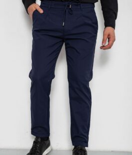 Брюки мужские классические однотонные, цвет синий, 157RU02-006