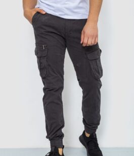 Брюки карго мужские, цвет темно-серый, 244R2073