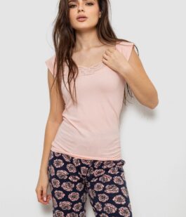 Пижама женская, цвет персиковый, 243R1484-028