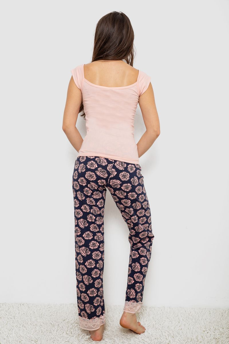 Пижама женская, цвет персиковый, 243R1484-028 — изображение 4