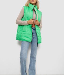 Жилет женский демисезонный, цвет салатовый, 257R95