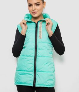 Жилет женский демисезонный, цвет мятный, 257R95