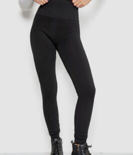 Лосины бесшовные на меху, цвет черный, 139R576