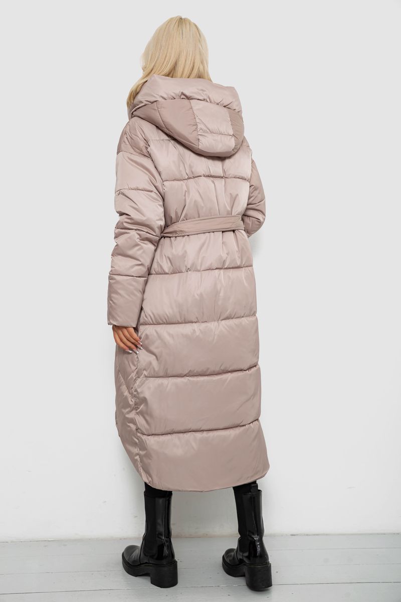 Куртка женская зимняя, цвет бежевый, 244R5618 — изображение 4