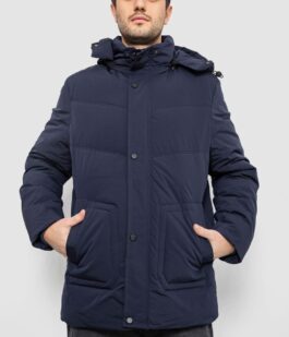 Куртка мужская зимняя удлиненная, цвет синий, 241R2022-21