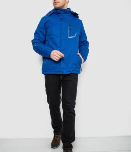 Куртка мужская демисезонная с капюшоном, цвет электрик, 244RZ-2521