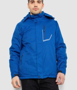 Куртка мужская демисезонная с капюшоном, цвет электрик, 244RZ-2521