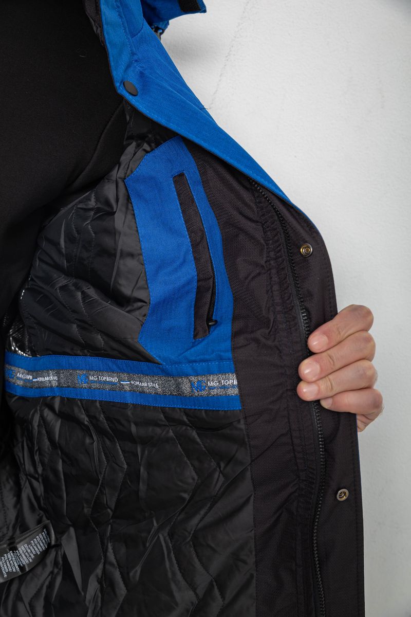 Куртка мужская демисезонная с капюшоном, цвет электрик, 244RZ-2521 — изображение 6