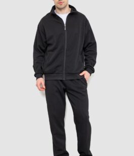 Спорт костюм мужской на флисе, цвет черный, 244R967
