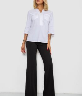 Блуза однотонная, цвет белый, 230R96-15