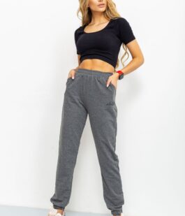 Спорт штаны женские демисезонные, цвет темно-серый, 206R001