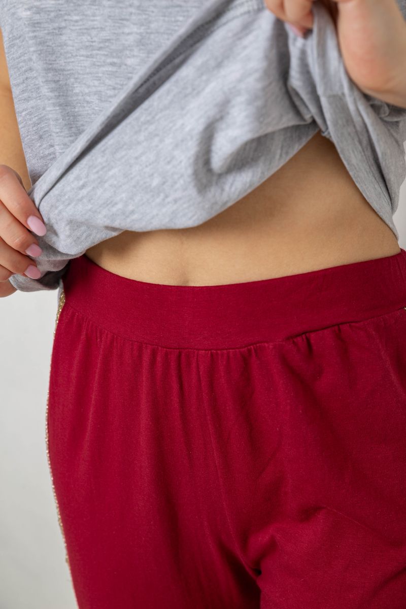 Пижама женская, цвет серый, 243R1488-013 — изображение 6